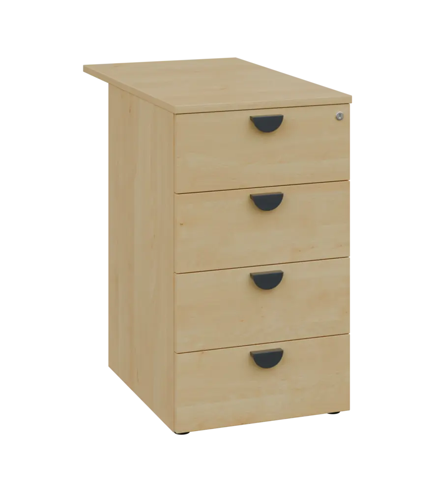 TKC - 81 kontejner přístavný, 4-zásuvkový, deska 18 mm, centrální zámek, javor horský